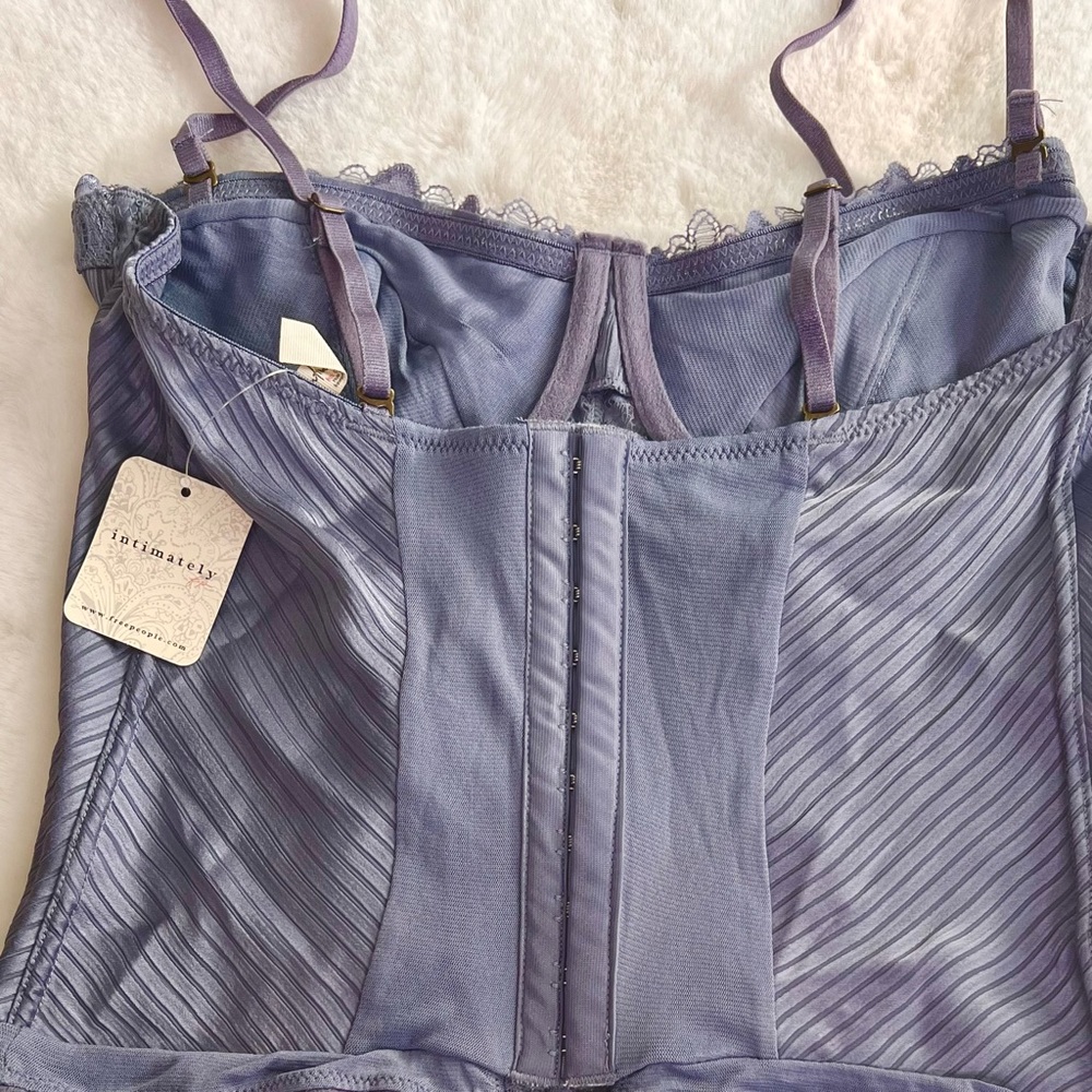 Free People Good Luck Charm Bodysuit Color is Mountain Majestic Sz M NWT - Picture 6 of 13